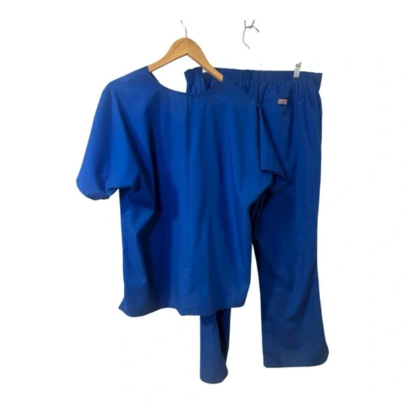 Cherokee Authentic Workwear Scrubs 2 Piece Set Royal Blue Uniform Size M - Picture 5 of 13